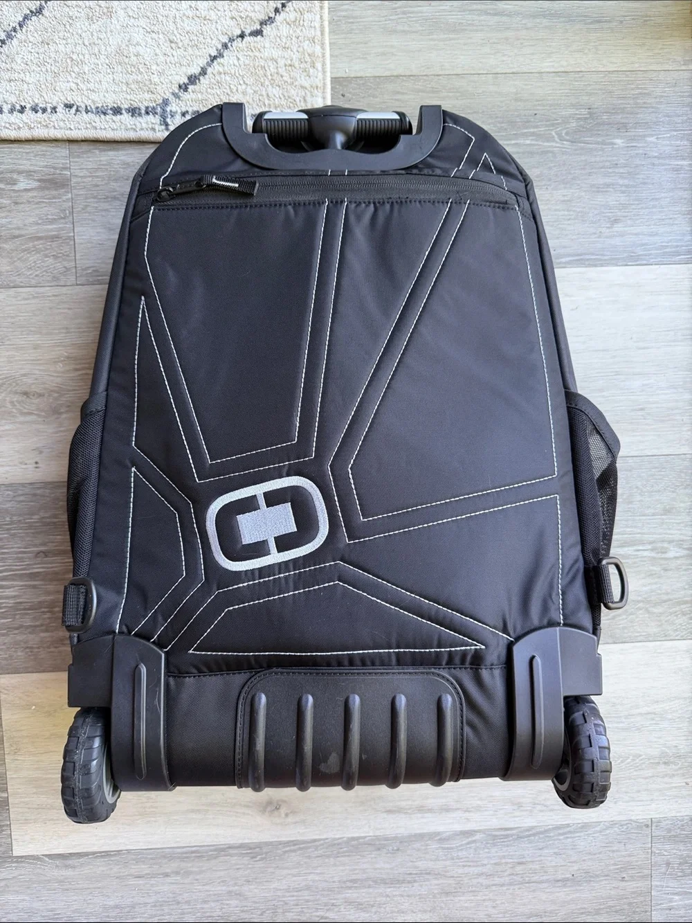 OGIO NBC Sports Logo Rolling Backpack Multi-Pocket Travel Bag